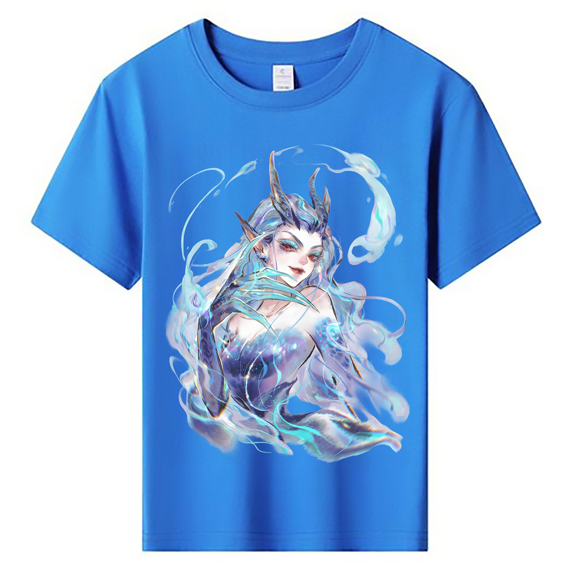 （画像用） Ne Zha 2 ナタ 魔童の大暴れ 綿100％キッズTシャツ（フロントプリント）